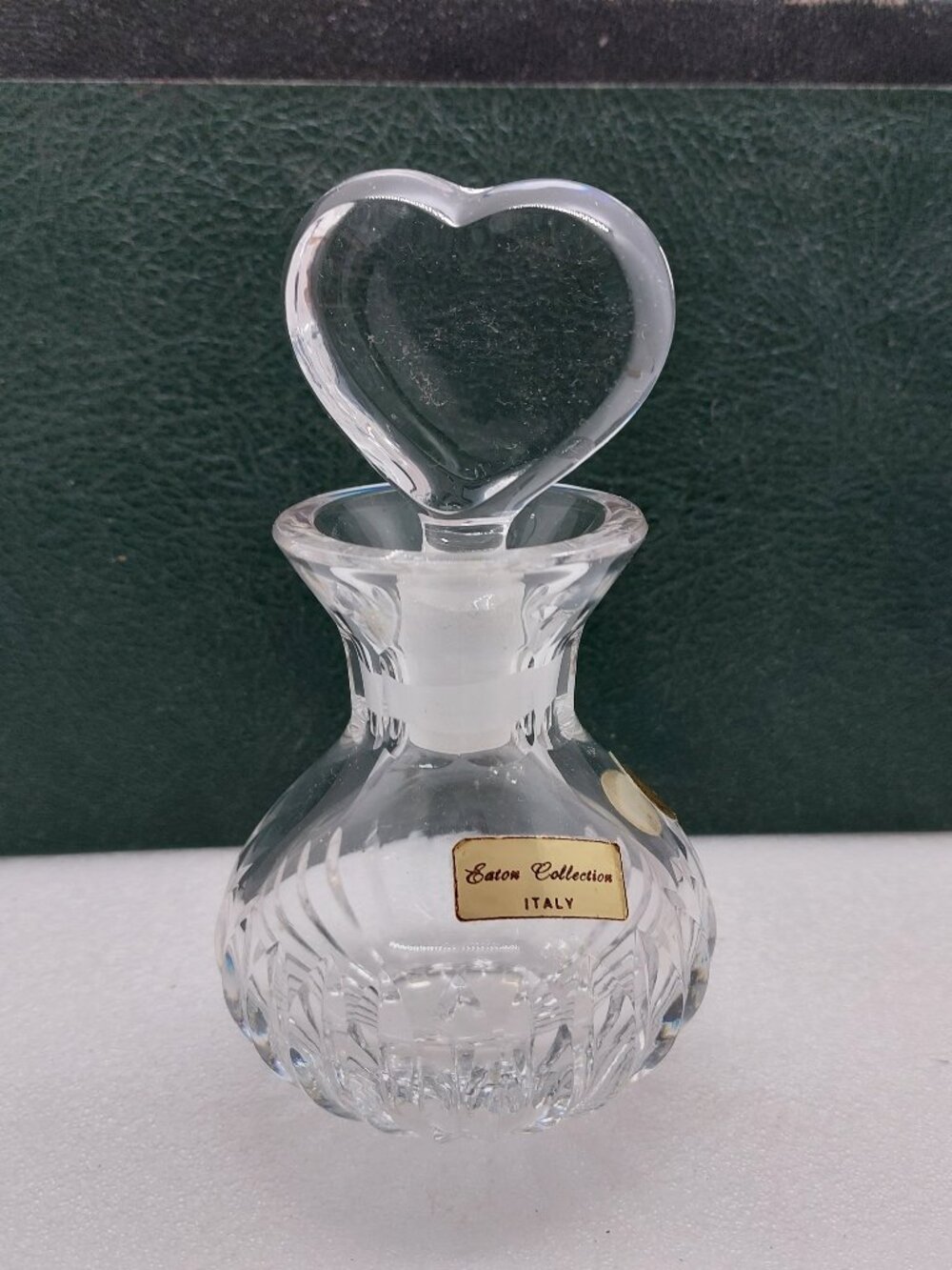 Vintage Perfume Bottle 24% Lead Crystal Italy Eaton's Collection
